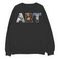 Art Artist Painting Teacher T Shirt Mona Lisa Great Wave For Men Women Women Crewneck Sweatshirt, novelty gifts, funny gifts