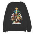 Art Christmas Tree Merry Christmas Artist Art Teacher Women Crewneck Sweatshirt, novelty gifts, funny gifts
