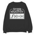 Avoid Negativity Math Teacher Women Crewneck Sweatshirt, novelty gifts, funny gifts