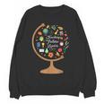 Awesome Teachers T Shirt Teaching Future Leaders Globe For Men Women Women Crewneck Sweatshirt, novelty gifts, funny gifts