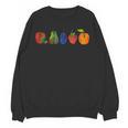 Back To School Cute Hungry Lover Fruits Teacher Women Crewneck Sweatshirt, novelty gifts, funny gifts
