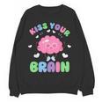 Back To School Kiss Your Brain Cute Teacher Appreciation Women Crewneck Sweatshirt, novelty gifts, funny gifts Back To School Kiss Your Brain Cute Teacher Appreciation Women Crewneck Sweatshirt, novelty gifts, funny gifts