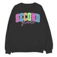 Back To School Neon Checkered Second Grade Colorful Teacher Women Crewneck Sweatshirt, novelty gifts, funny gifts Back To School Neon Checkered Second Grade Colorful Teacher Women Crewneck Sweatshirt, novelty gifts, funny gifts