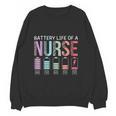 Battery Life Of A Nurse School Teacher Appreciation Women Crewneck Sweatshirt, novelty gifts, funny gifts Battery Life Of A Nurse School Teacher Appreciation Women Crewneck Sweatshirt, novelty gifts, funny gifts