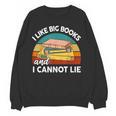 I Like Big Book Cant Lie Nerd School Librarian Teacher For Men Women Kids Women Crewneck Sweatshirt, novelty gifts, funny gifts