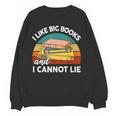 I Like Big Books Cannot Lie Librarian Reading Teacher Women Crewneck Sweatshirt, novelty gifts, funny gifts I Like Big Books Cannot Lie Librarian Reading Teacher Women Crewneck Sweatshirt, novelty gifts, funny gifts