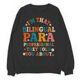 Bilingual Paraeducator Paraprofessional Parapro Teachers Women Crewneck Sweatshirt, novelty gifts, funny gifts Bilingual Paraeducator Paraprofessional Parapro Teachers Women Crewneck Sweatshirt, novelty gifts, funny gifts