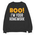 Boo I'm Your Homework Halloween Teacher Costume Women Crewneck Sweatshirt, novelty gifts, funny gifts Boo I'm Your Homework Halloween Teacher Costume Women Crewneck Sweatshirt, novelty gifts, funny gifts