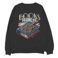 Books Rock Rock'n Roll Science Of Reading Teachers Guitar Women Crewneck Sweatshirt, novelty gifts, funny gifts Books Rock Rock'n Roll Science Of Reading Teachers Guitar Women Crewneck Sweatshirt, novelty gifts, funny gifts