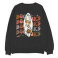 Booooks Ghost Halloween Groovy Vintage Teacher Book Reading Women Crewneck Sweatshirt, novelty gifts, funny gifts Booooks Ghost Halloween Groovy Vintage Teacher Book Reading Women Crewneck Sweatshirt, novelty gifts, funny gifts