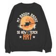 My Broom Broke So Now I Teach Art Teacher Halloween Costume For Men Women Women Crewneck Sweatshirt, novelty gifts, funny gifts
