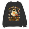 You Can't Scare Me I'm A School Teachers Assistant Halloween Women Crewneck Sweatshirt, novelty gifts, funny gifts