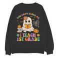 You Can't Scare Me I Teach 1st Grade Teacher Halloween Ghost Women Crewneck Sweatshirt, novelty gifts, funny gifts You Can't Scare Me I Teach 1st Grade Teacher Halloween Ghost Women Crewneck Sweatshirt, novelty gifts, funny gifts