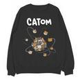 Catom Science Teacher Chemistry Lover Physics School Cat Women Crewneck Sweatshirt, novelty gifts, funny gifts Catom Science Teacher Chemistry Lover Physics School Cat Women Crewneck Sweatshirt, novelty gifts, funny gifts
