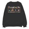 Changing The World Science Of Reading Women Men -Adults Dyslexia Teacher Women Crewneck Sweatshirt, novelty gifts, funny gifts Changing The World Science Of Reading Women Men -Adults Dyslexia Teacher Women Crewneck Sweatshirt, novelty gifts, funny gifts