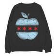 Chicago Flag Teacher School Cute Women Crewneck Sweatshirt, novelty gifts, funny gifts