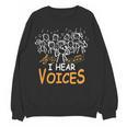 Choir Teacher I Hear Voices Chorister Church Choral Music Women Crewneck Sweatshirt, novelty gifts, funny gifts