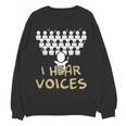 Choir Teacher Shirt I Hear Voices Chorister Tee Women Crewneck Sweatshirt, novelty gifts, funny gifts