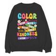Color The World With Kindness Teachers Back To School Women Crewneck Sweatshirt, novelty gifts, funny gifts