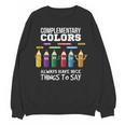 Complementary Colors Pun Artist Art Teacher T-Shirt Women Crewneck Sweatshirt, novelty gifts, funny gifts Complementary Colors Pun Artist Art Teacher T-Shirt Women Crewneck Sweatshirt, novelty gifts, funny gifts