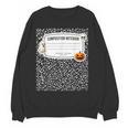 Composition Notebook Costume Adult Halloween For Teachers Women Crewneck Sweatshirt, novelty gifts, funny gifts Composition Notebook Costume Adult Halloween For Teachers Women Crewneck Sweatshirt, novelty gifts, funny gifts