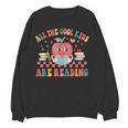 All The Cool Kids Are Reading Book Reading Teacher School Women Crewneck Sweatshirt, novelty gifts, funny gifts All The Cool Kids Are Reading Book Reading Teacher School Women Crewneck Sweatshirt, novelty gifts, funny gifts