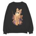 Coquette Music Note Patchwork Ghost Music Teacher Halloween Women Crewneck Sweatshirt, novelty gifts, funny gifts Coquette Music Note Patchwork Ghost Music Teacher Halloween Women Crewneck Sweatshirt, novelty gifts, funny gifts