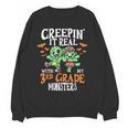 Creepin It Real Monster School 3rd Grade Teacher Halloween Women Crewneck Sweatshirt, novelty gifts, funny gifts Creepin It Real Monster School 3rd Grade Teacher Halloween Women Crewneck Sweatshirt, novelty gifts, funny gifts
