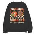 Crunching Numbers Just Like Leaves Pumpkin Fall Teacher Women Crewneck Sweatshirt, novelty gifts, funny gifts Crunching Numbers Just Like Leaves Pumpkin Fall Teacher Women Crewneck Sweatshirt, novelty gifts, funny gifts