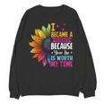 Cute I Became A Teacher Because Your Life Is Worth My Time Women Crewneck Sweatshirt, novelty gifts, funny gifts Cute I Became A Teacher Because Your Life Is Worth My Time Women Crewneck Sweatshirt, novelty gifts, funny gifts