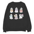 Cute Boo Ghost Reading Books Halloween Librarian Teacher Kid Women Crewneck Sweatshirt, novelty gifts, funny gifts Cute Boo Ghost Reading Books Halloween Librarian Teacher Kid Women Crewneck Sweatshirt, novelty gifts, funny gifts