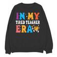 Cute Coffee Glass Face Happy Day In My Tired Teacher ERA For Men Women Women Crewneck Sweatshirt, novelty gifts, funny gifts