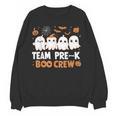 Cute Ghosts Pre-K Boo Crew Teachers Halloween Party Team For Men Women Kids Women Crewneck Sweatshirt, novelty gifts, funny gifts