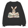 Cute Reading Bunny Glasses Books Bookworm Reader Teacher Women Crewneck Sweatshirt, novelty gifts, funny gifts Cute Reading Bunny Glasses Books Bookworm Reader Teacher Women Crewneck Sweatshirt, novelty gifts, funny gifts