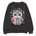 Cute Reading Owl Book Lover Teacher Librarian Bookworm Women Crewneck Sweatshirt, novelty gifts, funny gifts Cute Reading Owl Book Lover Teacher Librarian Bookworm Women Crewneck Sweatshirt, novelty gifts, funny gifts