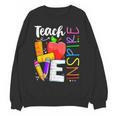 Cute Teach Love And Inspire Men Women Teacher Women Crewneck Sweatshirt, novelty gifts, funny gifts Cute Teach Love And Inspire Men Women Teacher Women Crewneck Sweatshirt, novelty gifts, funny gifts