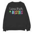 Cute Teacher Shirt Teacher Besties Women Crewneck Sweatshirt, novelty gifts, funny gifts