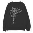 Dancing Turkey Happy Thanksgiving Day Ballet Dance Teacher Women Crewneck Sweatshirt, novelty gifts, funny gifts