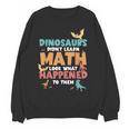 Dinosaurs Didn't Learn Math Mathematics Math Teacher Women Crewneck Sweatshirt, novelty gifts, funny gifts Dinosaurs Didn't Learn Math Mathematics Math Teacher Women Crewneck Sweatshirt, novelty gifts, funny gifts