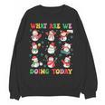 What Are We Doing Today PE Teacher Snowman Christmas Women Crewneck Sweatshirt, novelty gifts, funny gifts What Are We Doing Today PE Teacher Snowman Christmas Women Crewneck Sweatshirt, novelty gifts, funny gifts