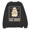 All Done Sign Language Ghost Speech Pathology Teacher Women Crewneck Sweatshirt, novelty gifts, funny gifts All Done Sign Language Ghost Speech Pathology Teacher Women Crewneck Sweatshirt, novelty gifts, funny gifts