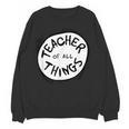 Dr Seuss Teacher Of All Things Red Emblem Women Crewneck Sweatshirt, novelty gifts, funny gifts