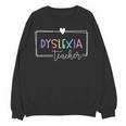 Dyslexia Awareness Therapist Reading Specialist Teacher Women Crewneck Sweatshirt, novelty gifts, funny gifts