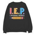 I E P I Encourage Progress Special Education Teacher Women Crewneck Sweatshirt, novelty gifts, funny gifts I E P I Encourage Progress Special Education Teacher Women Crewneck Sweatshirt, novelty gifts, funny gifts