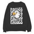 Eagles School Sports Fan Team Spirit Teacher Parent Student Women Crewneck Sweatshirt, novelty gifts, funny gifts