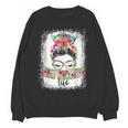 Early Head Start Life Messy Bun Back To School Teacher Women Women Crewneck Sweatshirt, novelty gifts, funny gifts Early Head Start Life Messy Bun Back To School Teacher Women Women Crewneck Sweatshirt, novelty gifts, funny gifts