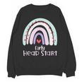 Early Headstart Cute Retro Rainbow Teachers Women Crewneck Sweatshirt, novelty gifts, funny gifts