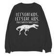 Lets Eat Kids Punctuation Saves Lives Dino Teacher Men Women Crewneck Sweatshirt, novelty gifts, funny gifts