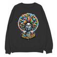 Education Is Freedom History Month Teacher Books Afro Women Crewneck Sweatshirt, novelty gifts, funny gifts
