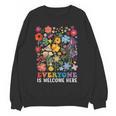 Everyone Is Welcome Here Tshirt Idaho Teacher Support Retro Women Crewneck Sweatshirt, novelty gifts, funny gifts
